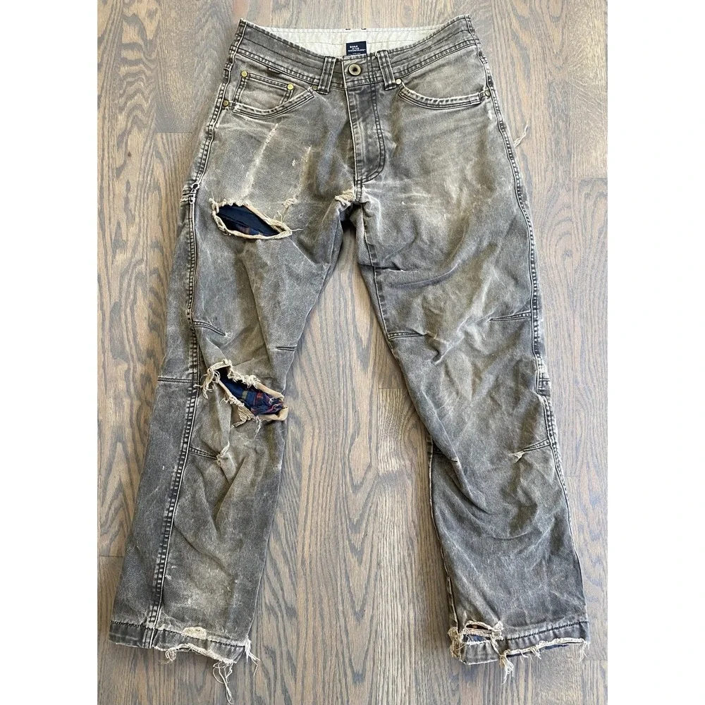 Kuhl Hot Ryder Flannel Lined Distressed Pants Men's 30 x 32 Vintage Patina Dye